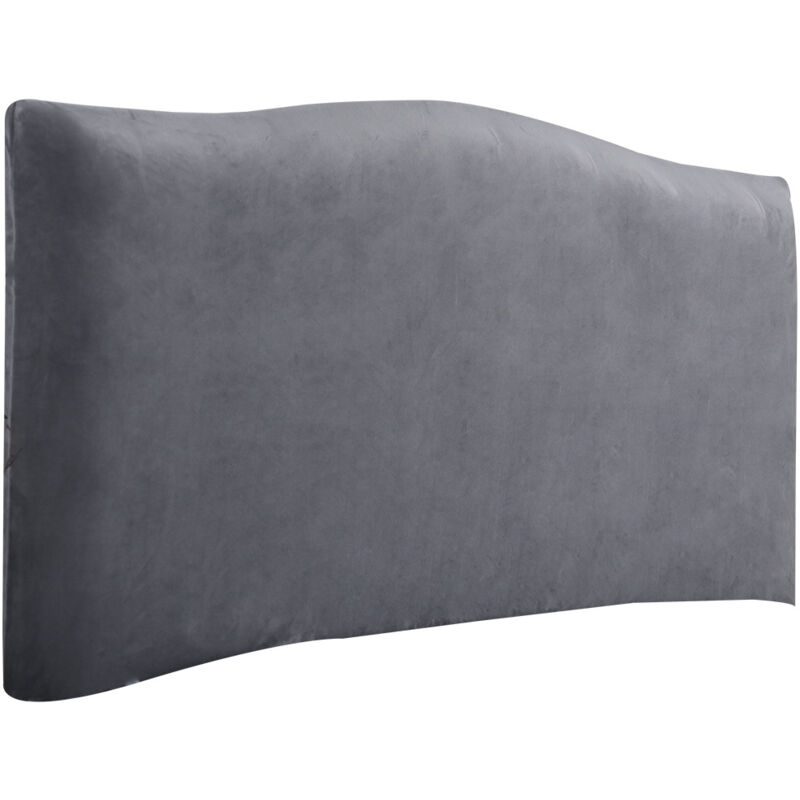 foto del prodotto sollbry copri testiera elastica per testiera 150 cm per testiera 140 170 cm, grigio