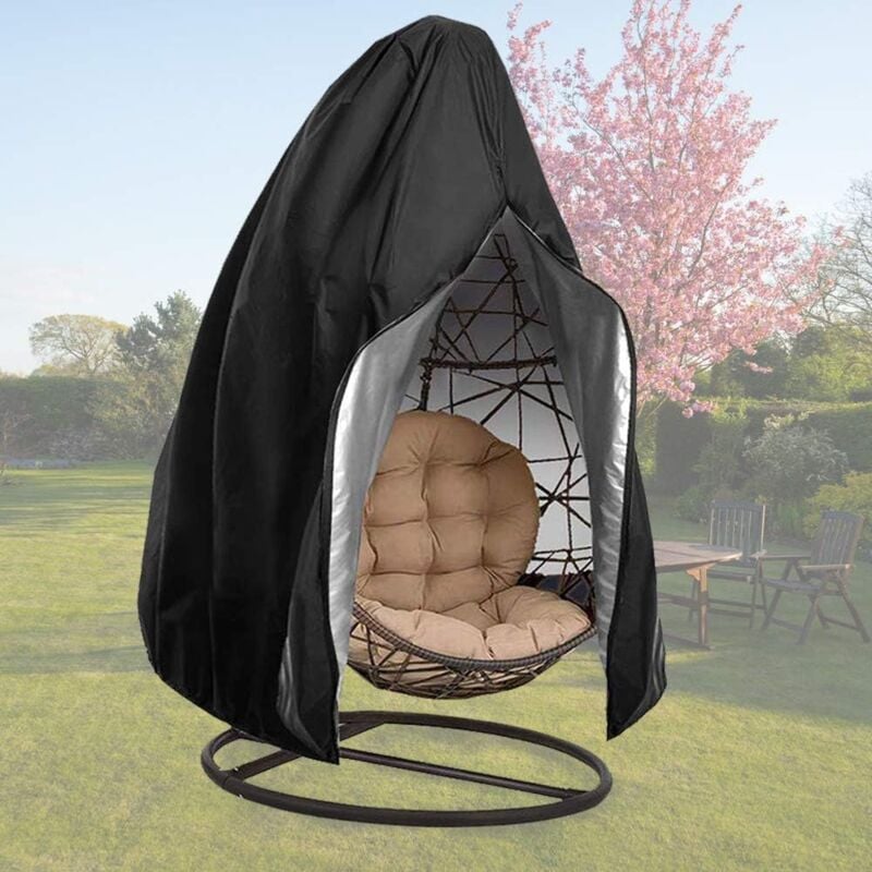 foto del prodotto sollbry coprisedie da giardino con cerniera, coprisedie in vimini, impermeabili, resistenti alle intemperie, coprisedie da esterno, coprisedie