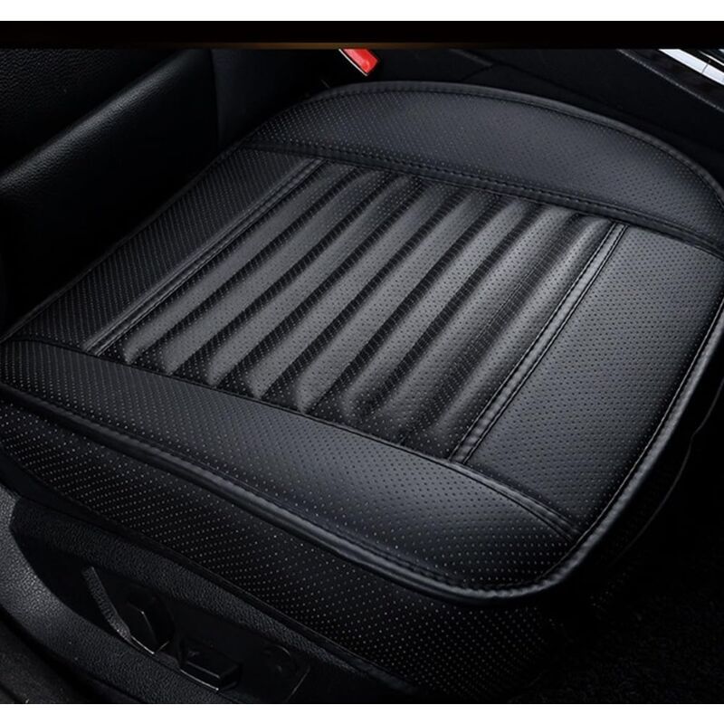 foto del prodotto sollbry coprisedili per auto, comodi e traspiranti, protezione per sedili interni, coprisedili antiscivolo per auto in pelle pu, neri