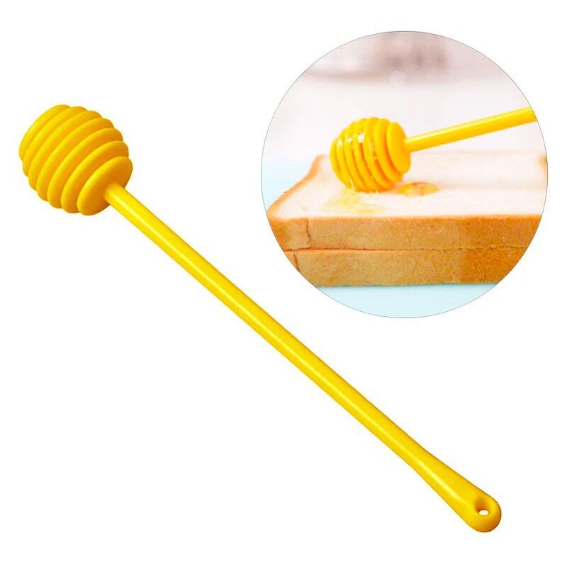 foto del prodotto sollbry cucchiaio per miele in plastica 17,2 cm, accessorio da cucina, miscelatore per miele
