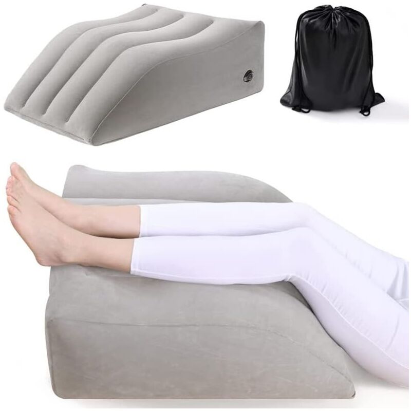foto del prodotto sollbry cuscino gonfiabile per l elevazione delle gambe, cuscino di supporto per le gambe da 25 x 20 x 9,5 pollici, cuscino di supporto per le
