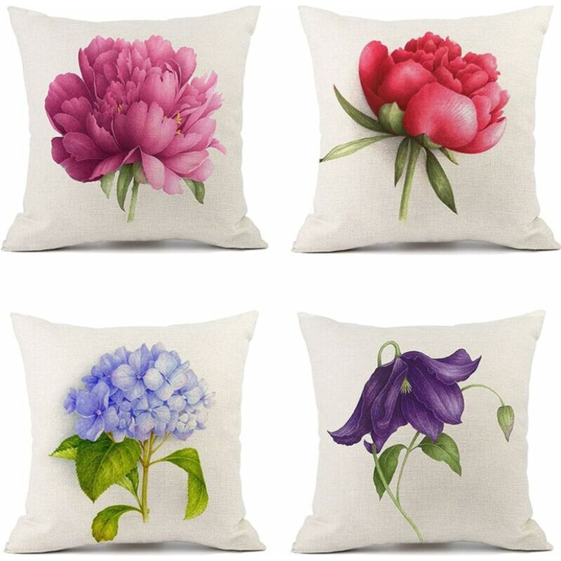foto del prodotto sollbry cuscino, set di 4 federe per divano da esterno, per patio, giardino, soggiorno, camera da letto, decorazione, 45x45 cm