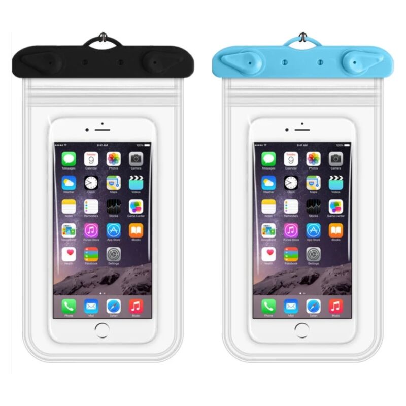 foto del prodotto sollbry custodia impermeabile ipx8 da 2 pezzi, custodia impermeabile per smartphone, custodia impermeabile per telefono, custodia subacquea adatta
