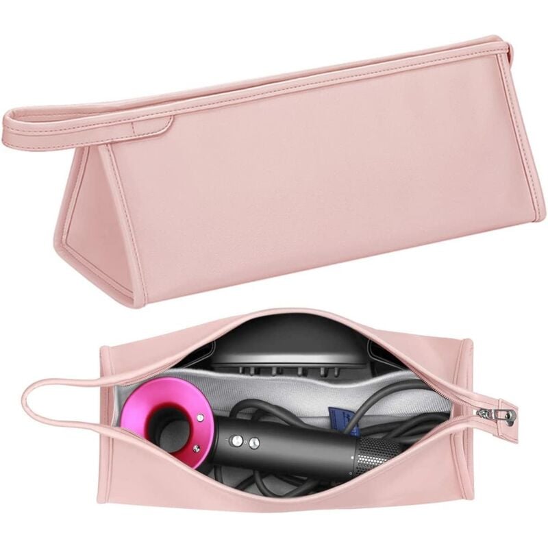 foto del prodotto sollbry custodia per asciugacapelli, custodia impermeabile per asciugacapelli, borsa portaoggetti in pelle pu, custodia da viaggio portatile,