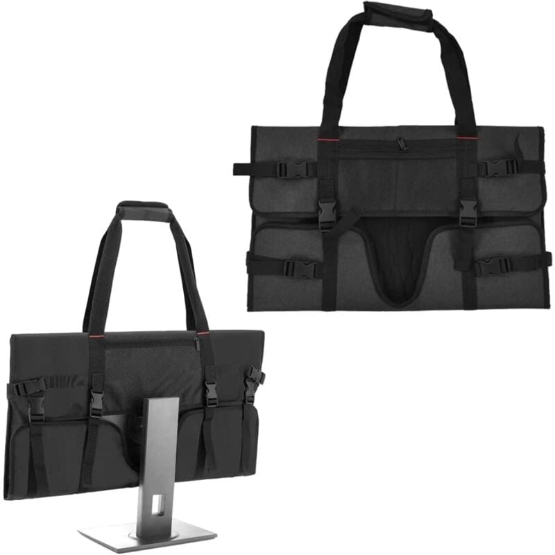 foto del prodotto sollbry custodia per monitor, custodia protettiva portatile per computer desktop, copertura antipolvere per monitor e schermi lcd da 24 pollici