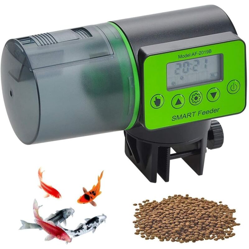 foto del prodotto sollbry distributore automatico di cibo per acquari a prova di umidit verde chiaro