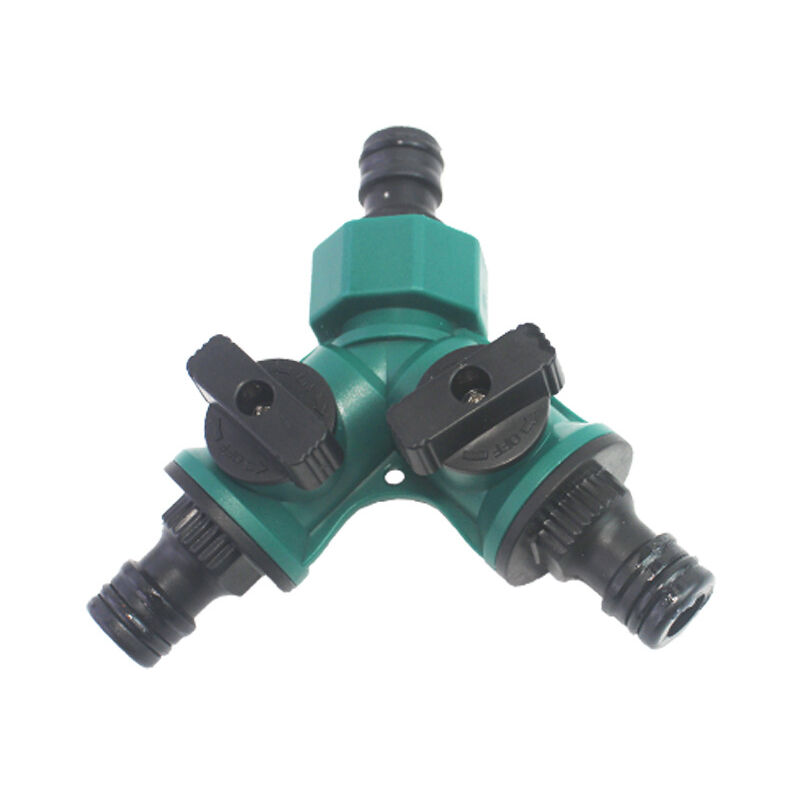 foto del prodotto sollbry distributore d acqua a 2 viedistributore d acqua in plastica a 2 vie per giardinaggio, paesaggistica, floricoltura, irrigazione