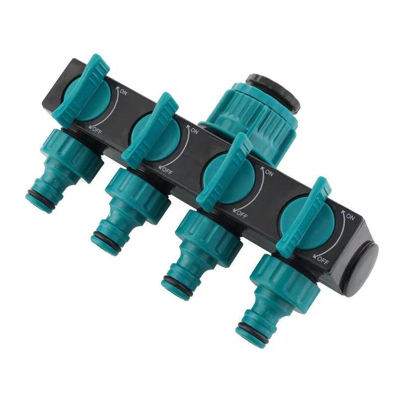 foto del prodotto sollbry distributore d acqua a 4 vie, divisore per tubo flessibile, connettore per tubo da giardino, connettore a y, divisore per acqua del