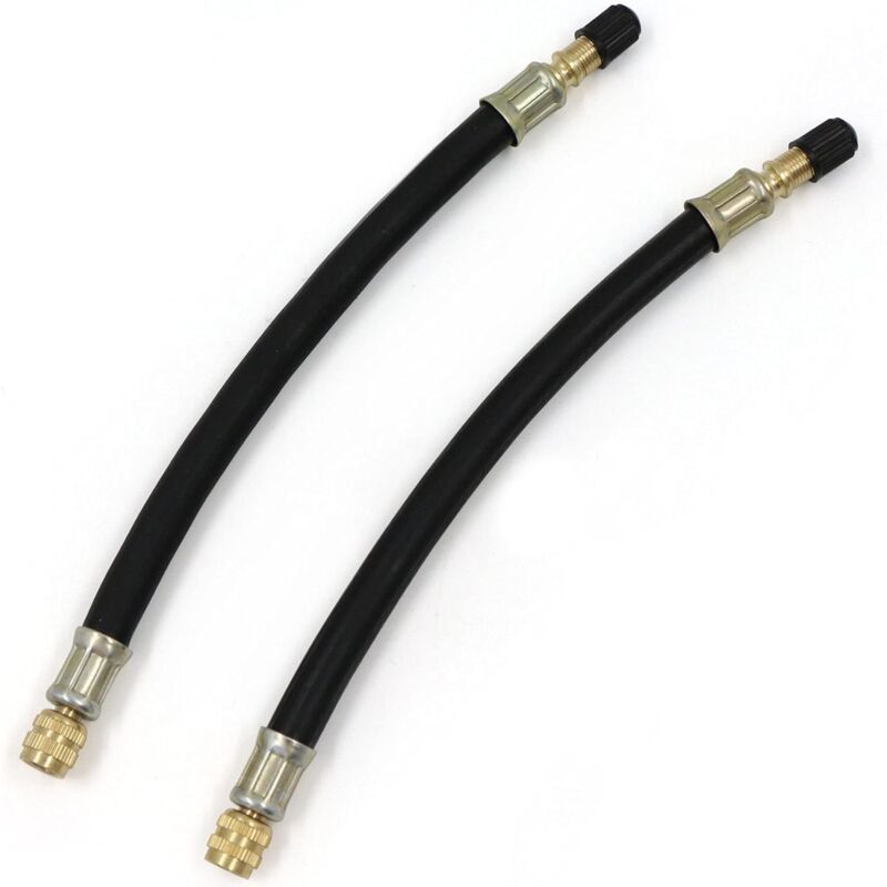 foto del prodotto sollbry estensione valvola pneumatico 2 pezzi da 210 mm in gomma flessibile per auto, camion e moto, adattatore valvola pneumatico per auto.