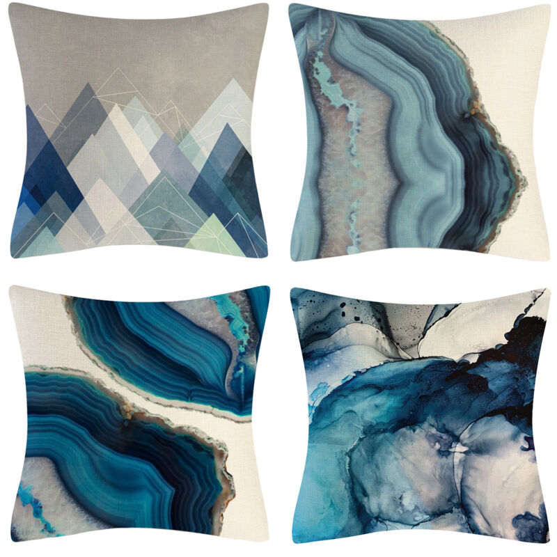 foto del prodotto sollbry federa per cuscino, set di 4 federe per cuscino 45x45 cm, federa decorativa per divano, per camera da letto, divano, sedia, letto, giardino