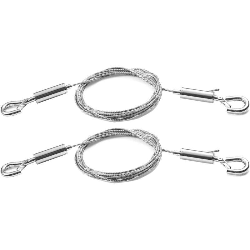 foto del prodotto sollbry filo per appendere quadri regolabile da 2 pezzi kit robusto in acciaio inossidabile da 2 m x 1,5 mm per specchi, lampade, cartelloni