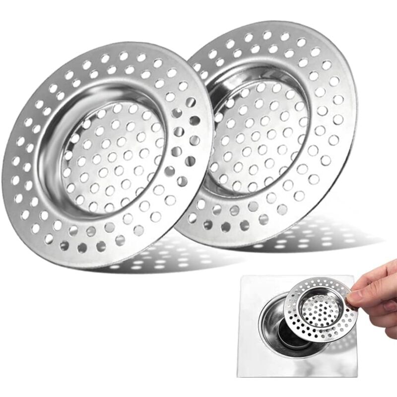 foto del prodotto sollbry filtri per lavello da cucina, filtro per lavello in acciaio inox, filtro per capelli da doccia, filtro di scarico per lavello, griglia per