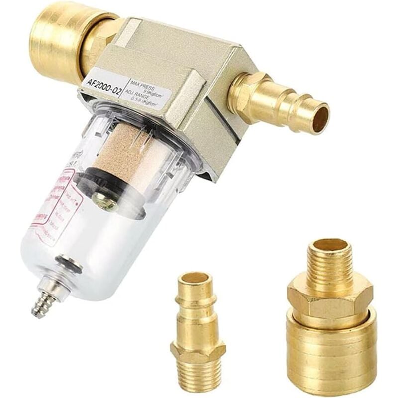 foto del prodotto sollbry filtro aria compressa, separatore acqua aria compressa da 1 4, separatore acqua olio con attacco rapido per filtro compressore
