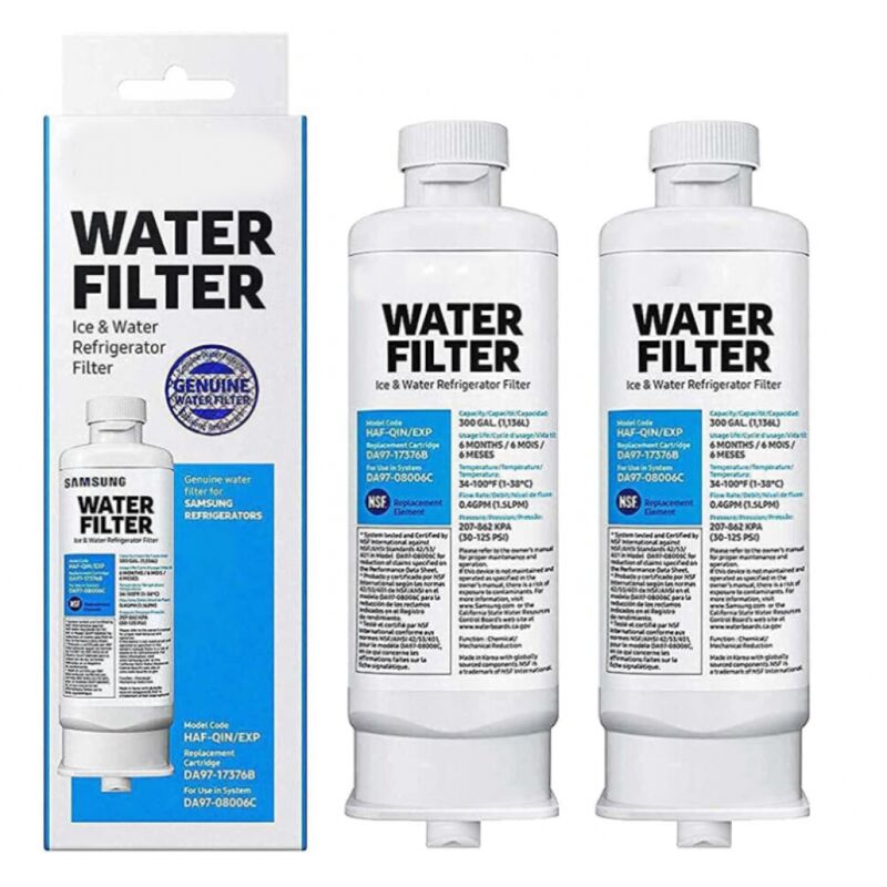 foto del prodotto sollbry filtro dell acqua di ricambio per frigorifero compatibile con samsung da97 17376b da97, confezione da 2
