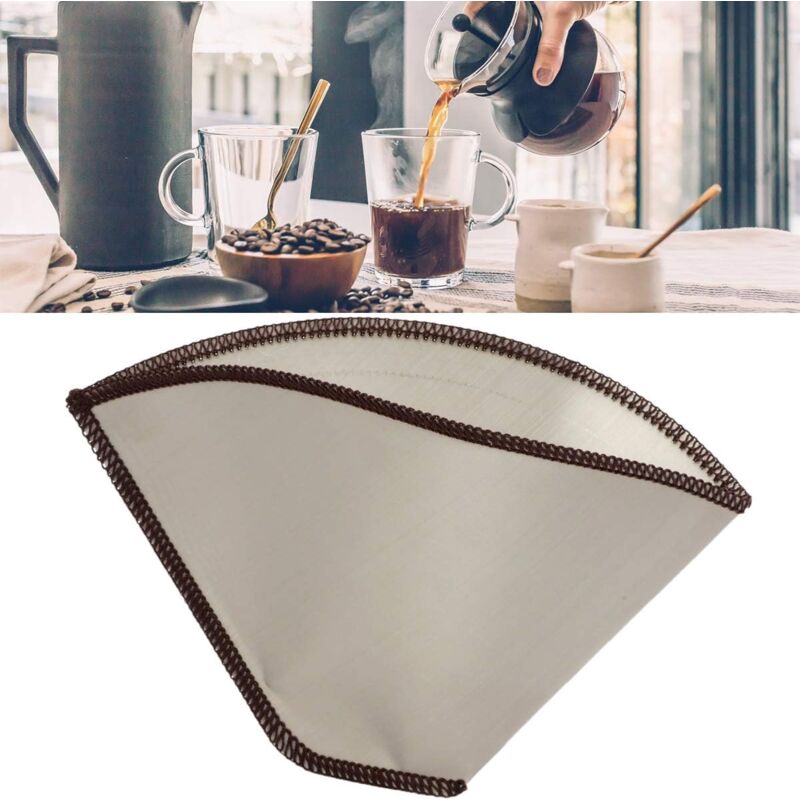 foto del prodotto sollbry filtro per caff riutilizzabile in acciaio inossidabile senza carta per macchine da caff da 2 6 tazze, per tazze, boccali, caraffe,