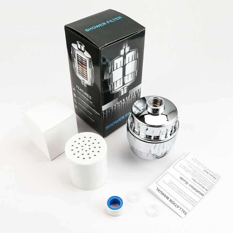 foto del prodotto sollbry filtro per doccia, utilizzato per acqua dura, acqua dolce e purificatori, perdita di capelli, secchezza, prurito della pelle, filtro argento