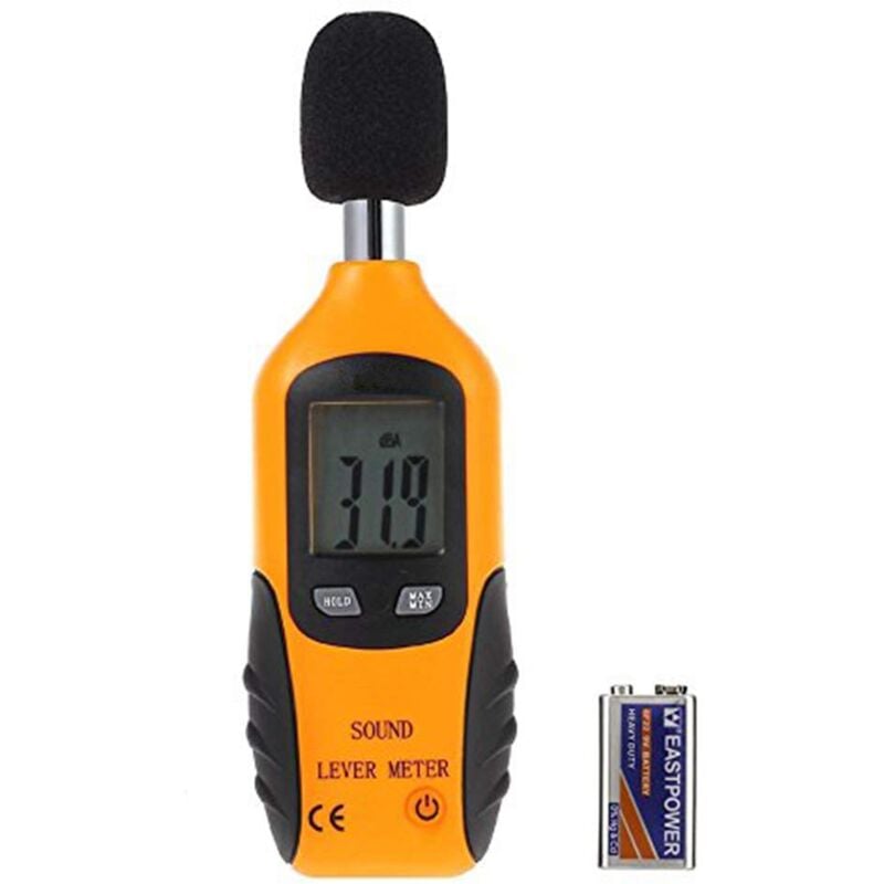foto del prodotto sollbry fonometro digitale portatile da 30 db a 130 db con display lcd per fabbriche e strade