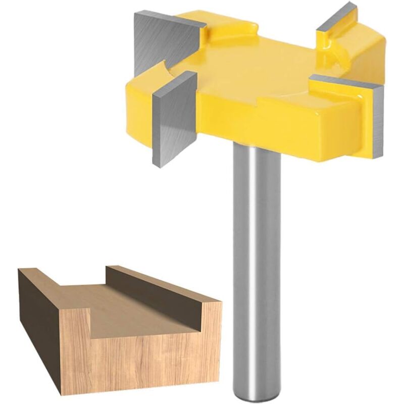 foto del prodotto sollbry fresa cnc con gambo da 8 mm, fresa per legno, pialla per lavorazione del legno, punte per fresatura cnc per pannelli di legno