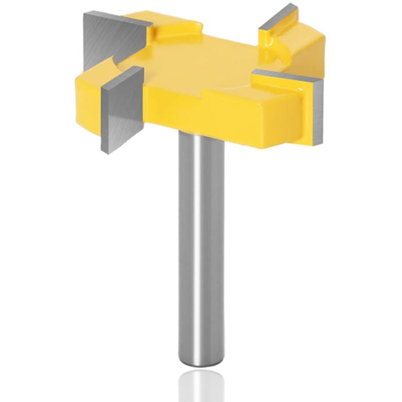 foto del prodotto sollbry fresa per scanalature, frese per cnc con gambo da 8 mm, fresa per piallatura, fresa per spianatura per la lavorazione di superfici in legno