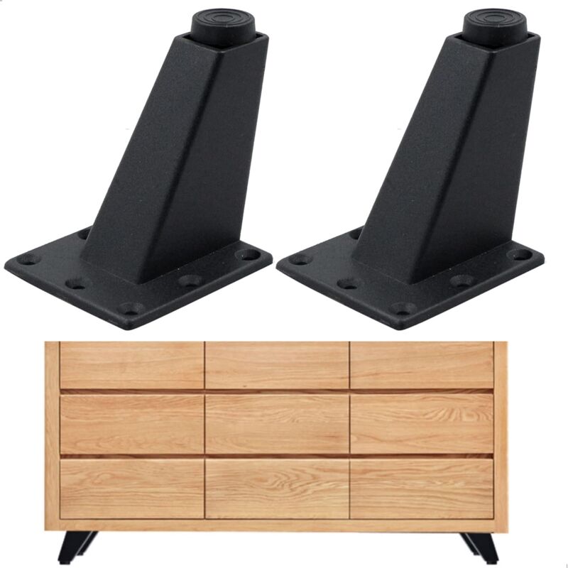 foto del prodotto sollbry gambe per mobili, divani e tavoli adatte per mobili, tavolini da caff , tv e altri mobili, regolabili in altezza, 2 pezzi, 876,3 cm,