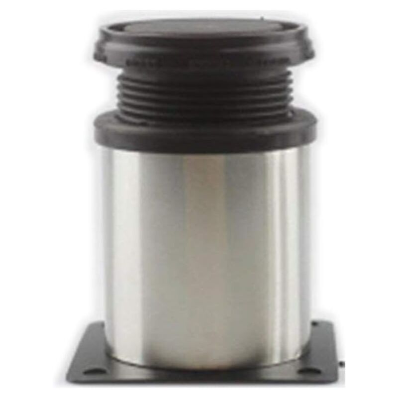 foto del prodotto sollbry gambe per mobili regolabili in acciaio inox, gambe rotonde per divani, set da 4, perfette per divani, poltrone, pouf, letti, tavolini