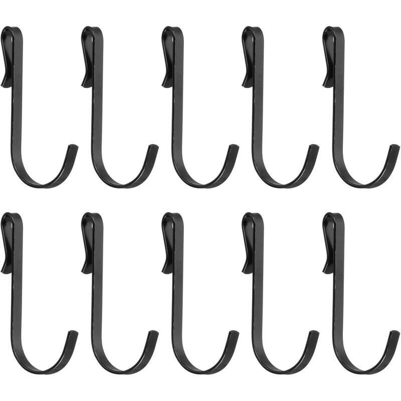 foto del prodotto sollbry ganci a forma di j da 20 pezzi, ganci di stoccaggio in filo metallico, ganci a clip adatti per diametri da 1 a 3 mm per appendere e