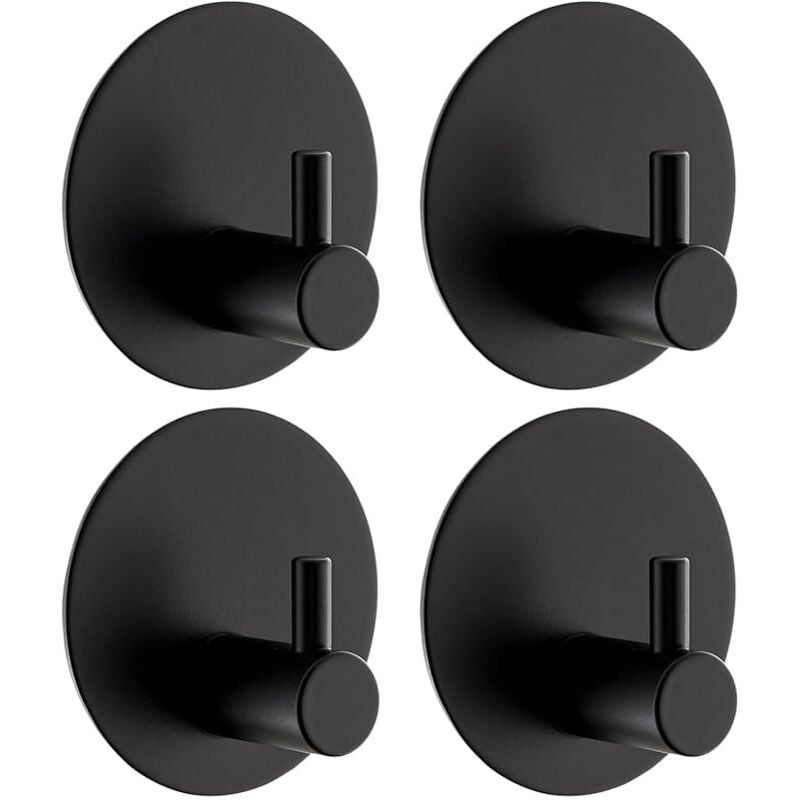 foto del prodotto sollbry ganci adesivi da parete, ganci rotondi in acciaio inox 304, ganci autoadesivi da parete con cuscinetto adesivo, ganci da parete per bagno