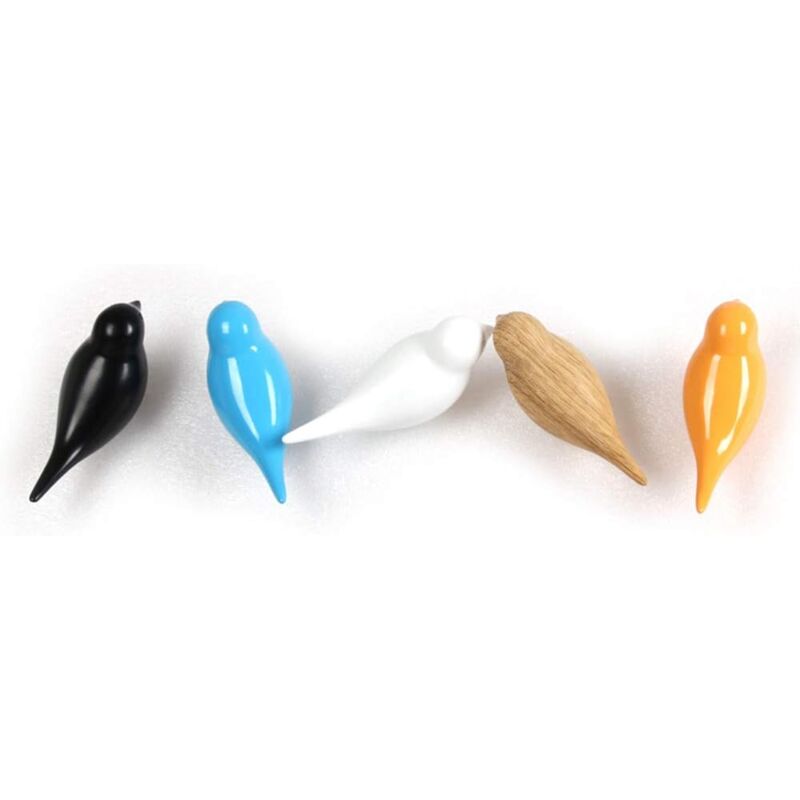 foto del prodotto sollbry ganci appendiabiti in resina premium uccelli creativi da parete decorazione artistica per cappelli asciugamani borse regalo per casa