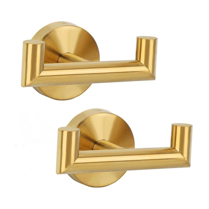 foto del prodotto sollbry ganci da bagno, 2 ganci per asciugamani da cucina, ganci da parete con viti, ganci in acciaio inossidabile, portasciugamani da parete,