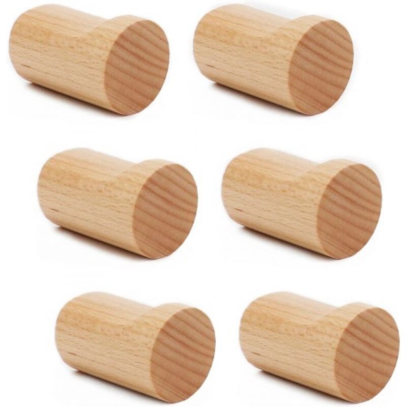 foto del prodotto sollbry ganci da parete in legno, ganci appendiabiti da parete, semplici e robusti ganci decorativi per cappelli, appendiabiti da parete per