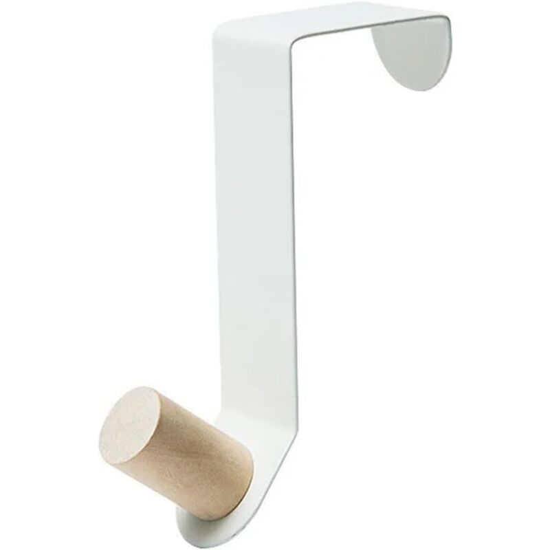 foto del prodotto sollbry ganci portaoggetti multiuso da parete, per porta, portachiavi, bagno, portasciugamani, portaoggetti da cucina colore bianco, 12 4,5 cm 