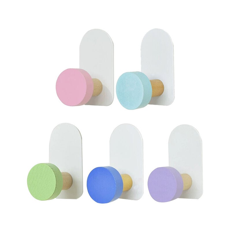 foto del prodotto sollbry gancio per asciugamani da bagno, 5 pezzi, ganci autoadesivi, gancio per asciugamani da parete, gancio per asciugamani da parete, gancio per