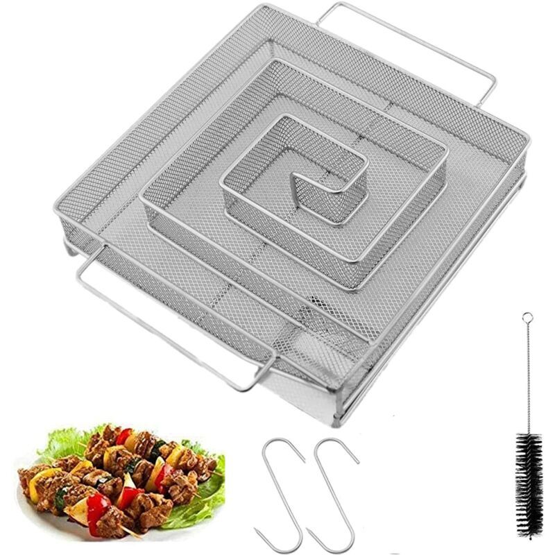 foto del prodotto sollbry generatore di fumo freddo, generatore di fumo freddo in acciaio inox, generatore di fumo professionale con spazzola e gancio per la