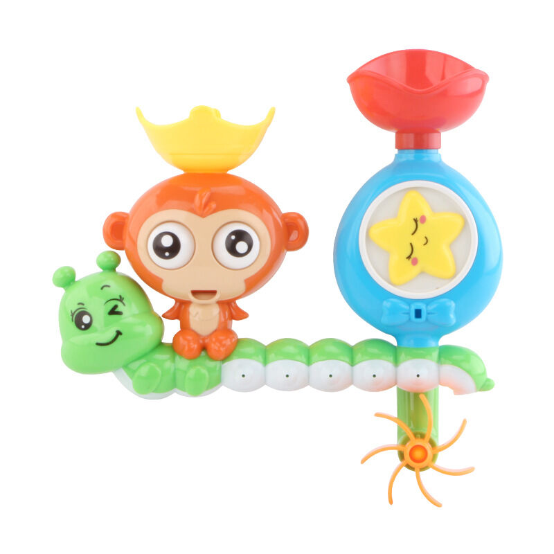 foto del prodotto sollbry giocattoli da bagno per bambini in et prescolare, giocattolo interattivo multicolore resistente per neonati, simpatico bruco scimmietta