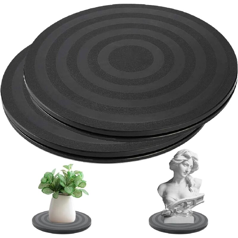 foto del prodotto sollbry giradischi universale da 20 cm, robusto giradischi girevole a 360 , supporto girevole per impieghi gravosi, giradischi girevole per piante