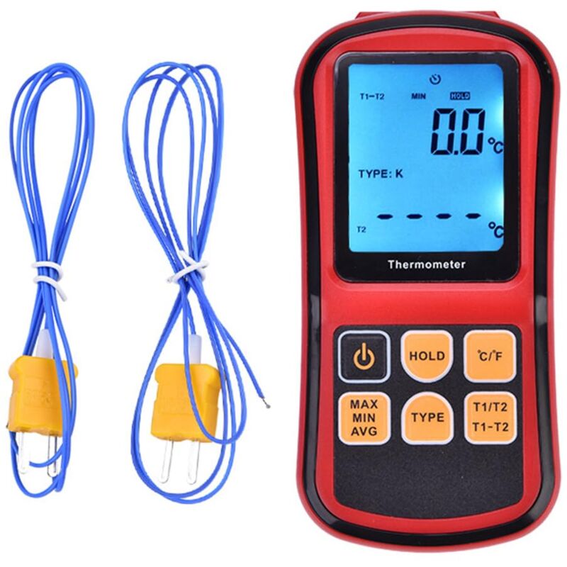 foto del prodotto sollbry gm1312 termometro digitale a doppio canale con display lcd