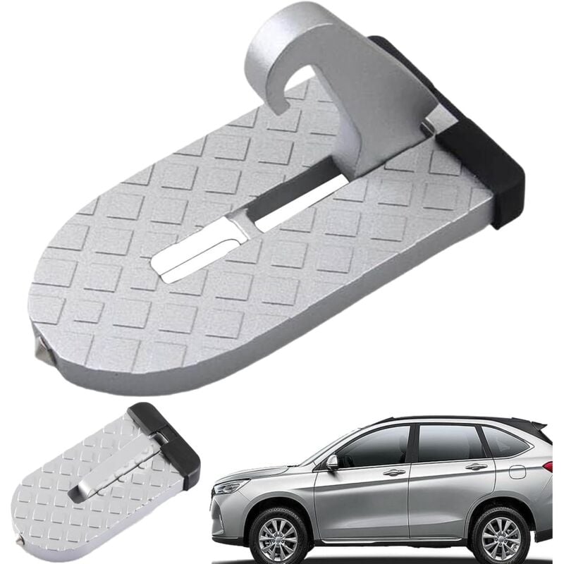 foto del prodotto sollbry gradino per portiera auto, gradino per accesso al tetto dell auto, gradino pieghevole in lega di alluminio, adatto alla maggior parte di