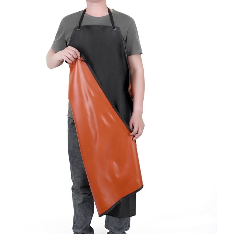 foto del prodotto sollbry grembiule da lavoro sottile in pvc, grembiule leggero impermeabile, grembiule da macello, grembiule da giardino unisex, grembiule da fabbrica