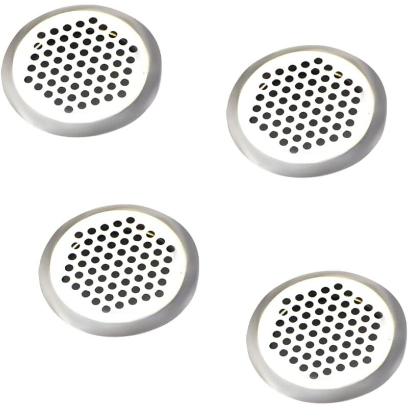 foto del prodotto sollbry griglia di ventilazione, 4 griglie di ventilazione rotonde, griglia di ventilazione in acciaio inossidabile, griglia di ventilazione con