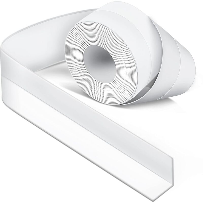 foto del prodotto sollbry guarnizione in silicone bianco per bagno, guarnizione per vasca, nastro sigillante, antimuffa e impermeabile, nastro adesivo morbido adatto