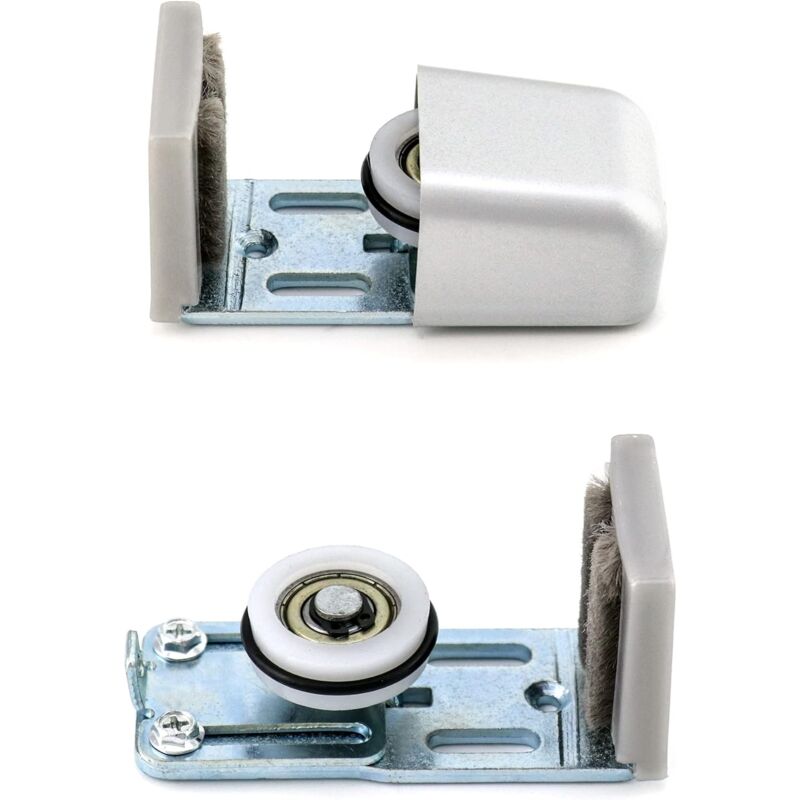 foto del prodotto sollbry guide regolabili per pavimento, parete porta, guida inferiore per porta scorrevole in legno intervallo di regolazione 7 mm 35 mm 