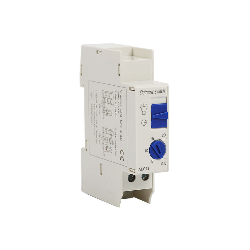foto del prodotto sollbry interruttore alc18 hc18a dhc18a timer elettronico timer per scale 230 v carico massimo 2300 w montaggio su guida din