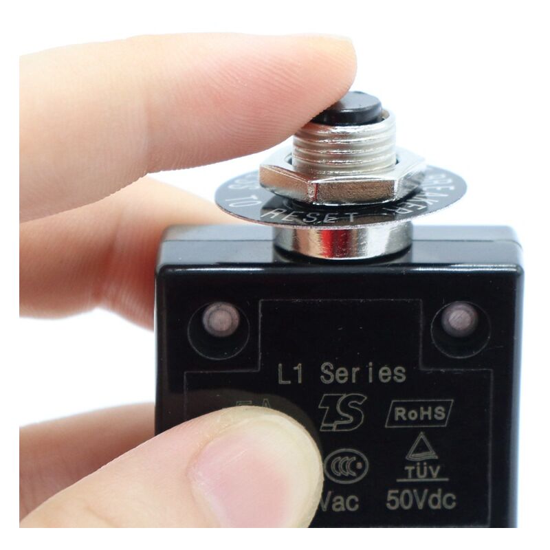 foto del prodotto sollbry interruttore automatico a pulsante 125 250 v ca 50 v cc 10 a protezione da sovraccarico termico serie 10 a interruttore automatico termico