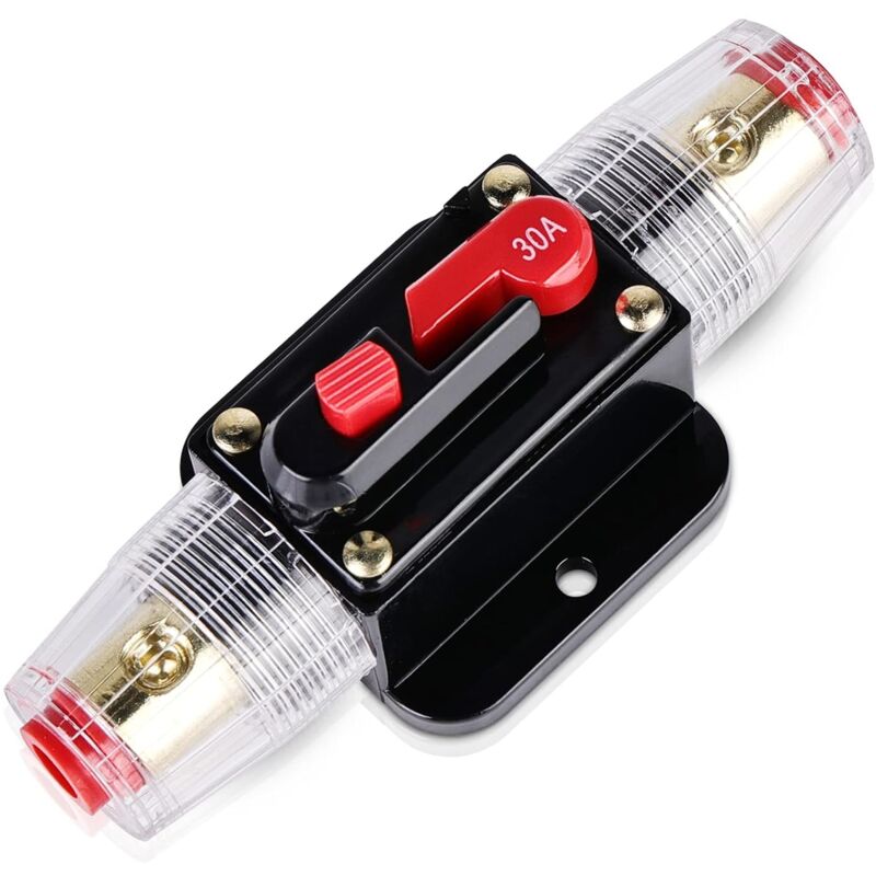 foto del prodotto sollbry interruttore automatico per auto da 30 a, protezione interruttore automatico per auto da 12 v 24 v cc, interruttore automatico per auto con