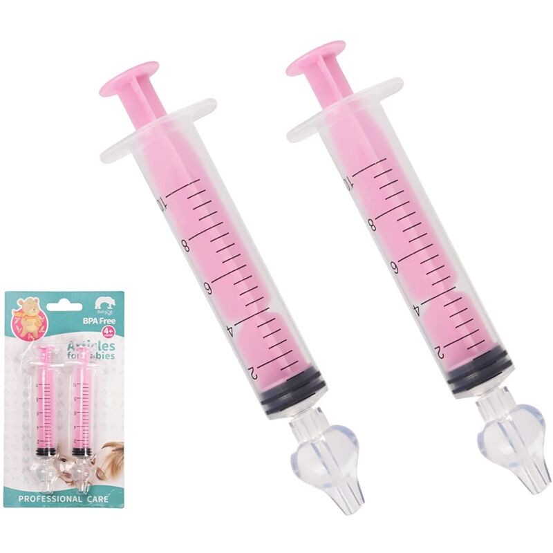 foto del prodotto sollbry irrigazione nasale per neonati siringa nasale per neonati confezione da 2 aspiratori nasali professionali per neonati con punta di