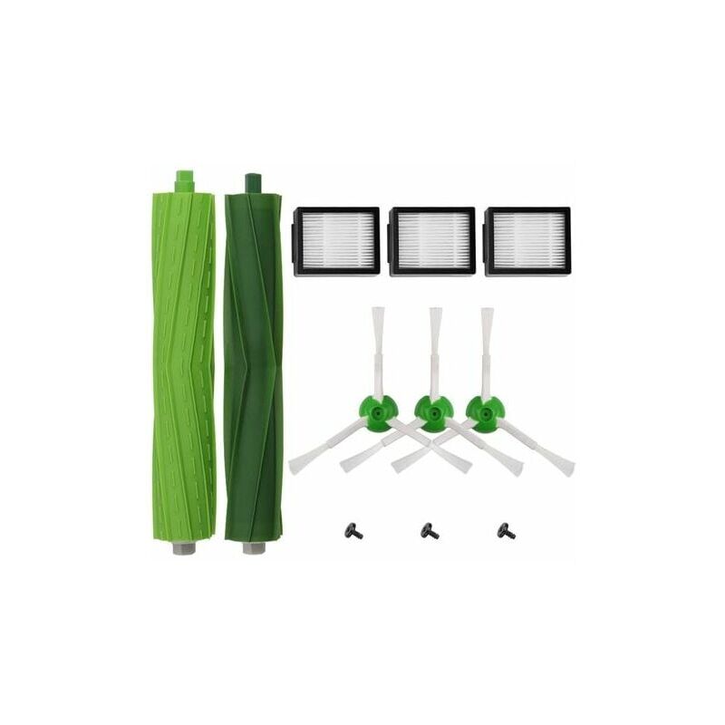 foto del prodotto sollbry kit di accessori di ricambio per irobot roomba i7 i7 i7 plus e5 e6 e7 robot aspirapolvere, 2 filtri ad alta efficienza 3 spazzole per