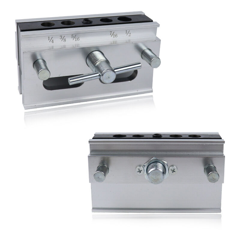 foto del prodotto sollbry kit di posizionamento per tasselli autocentranti, misure imperiali, guida per la foratura dei fori, strumento di localizzazione per legno