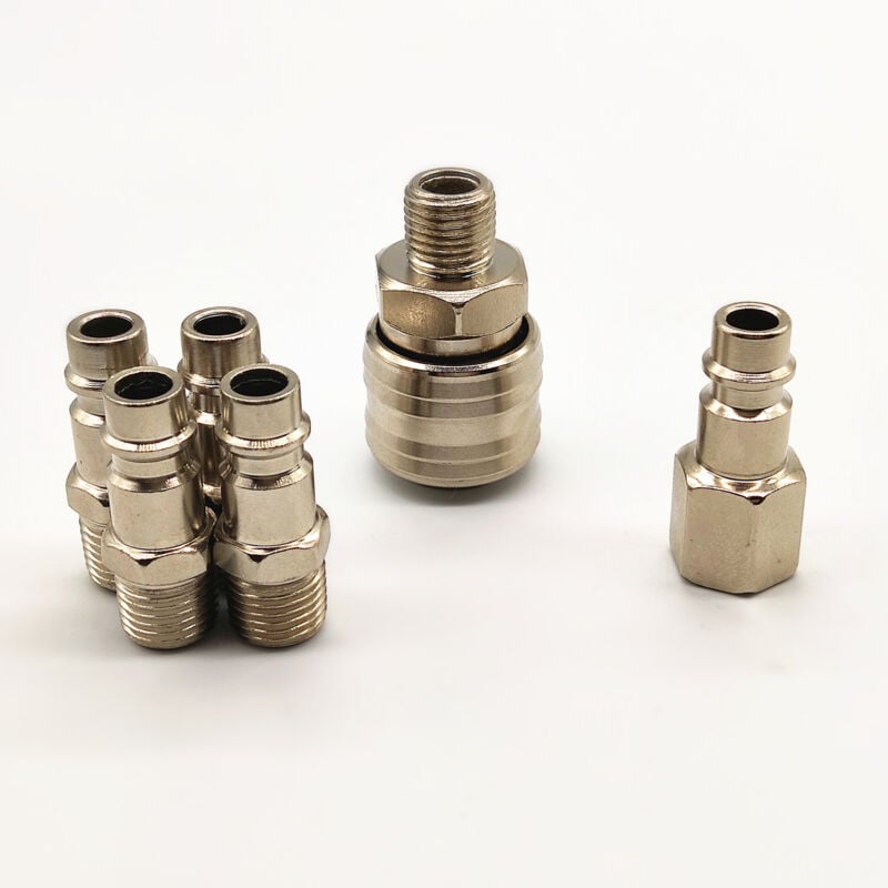 foto del prodotto sollbry kit di raccordi e tappi per aria compressa, raccordi per tubi dell aria, connettore pneumatico per compressore d aria industriale, kit di