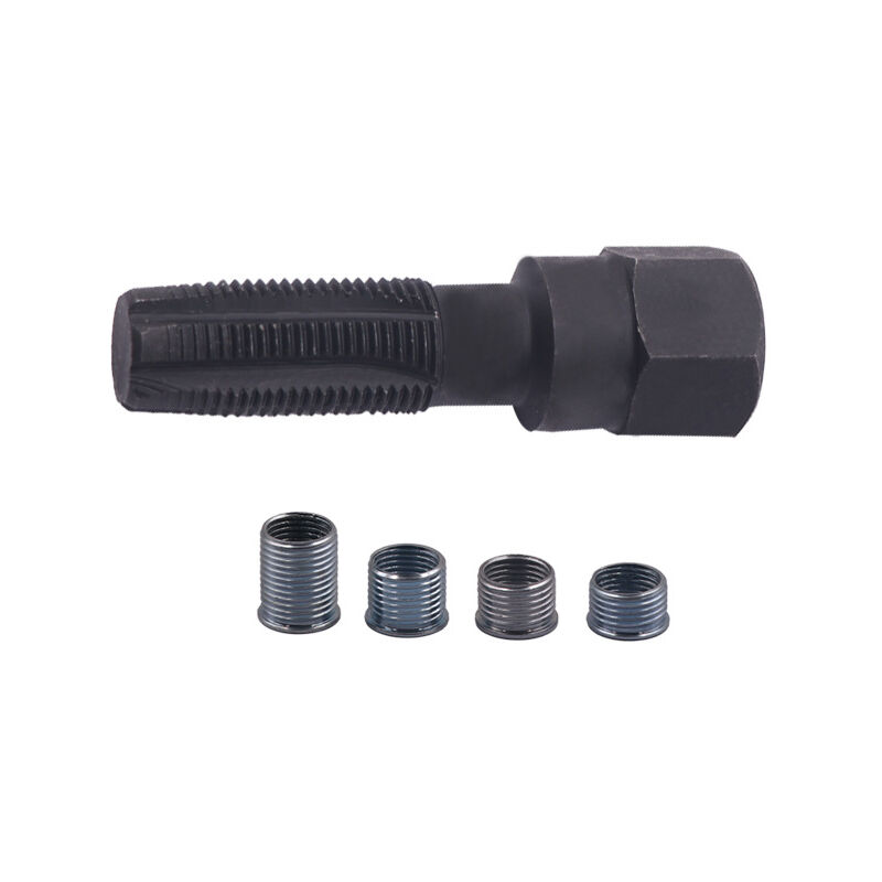 foto del prodotto sollbry kit di riparazione filettature candele m14 x 1,25, 5 pezzi, kit di filettatura testata cilindro, filettatura candele, alesatore cilindro da