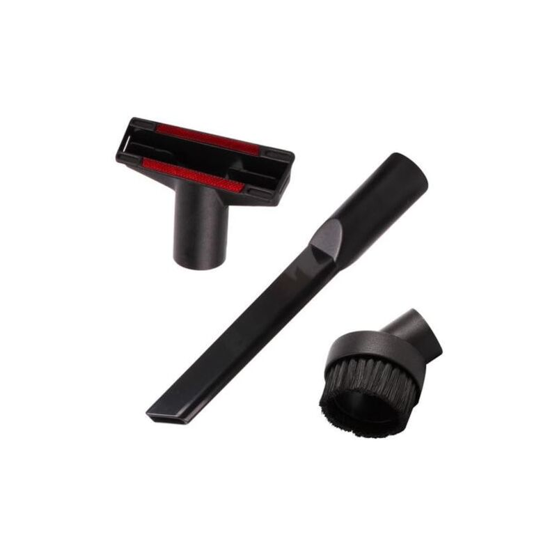 foto del prodotto sollbry kit di utensili universali da 35 mm accessori inclusi. bocchetta per fessure, spazzola antipolvere e bocchetta per scale tappezzeria. nero